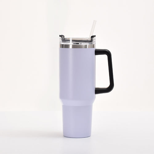 40oz Stainless Steel Thermos Cup Fashion Simple Handle Large Ice Cup
